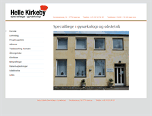 Tablet Screenshot of hellekirkeby.dk